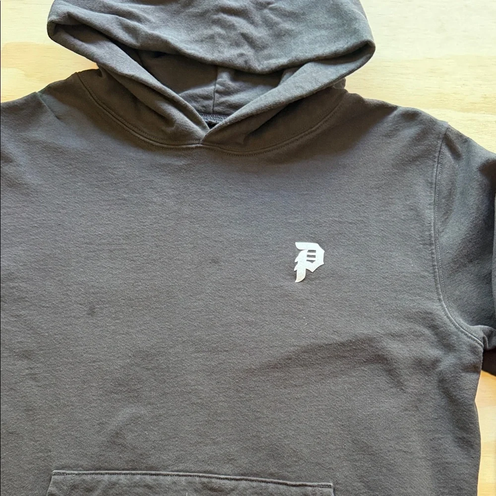 Primitive Men's Dark Gray Pullover Hoodie with Small Chest Logo - Picture 4 of 6